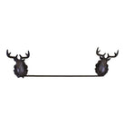Cast Iron Rustic Towel Rail, Stag Head Design - Price Crash Furniture