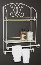 Cream Diamond Bathroom Shelf Unit - Price Crash Furniture