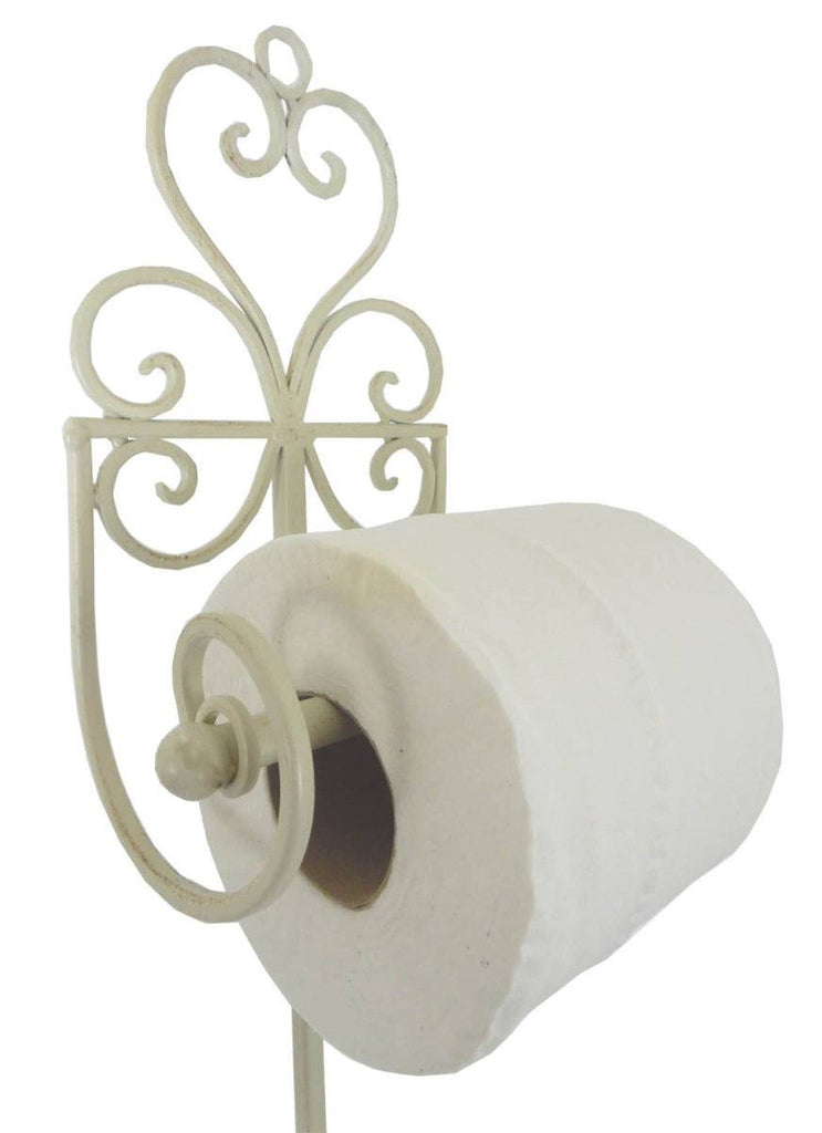 Cream Free Standing Toilet Roll Holder - Price Crash Furniture