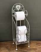 Grey Heart Toilet Roll Holder With Storage - Price Crash Furniture