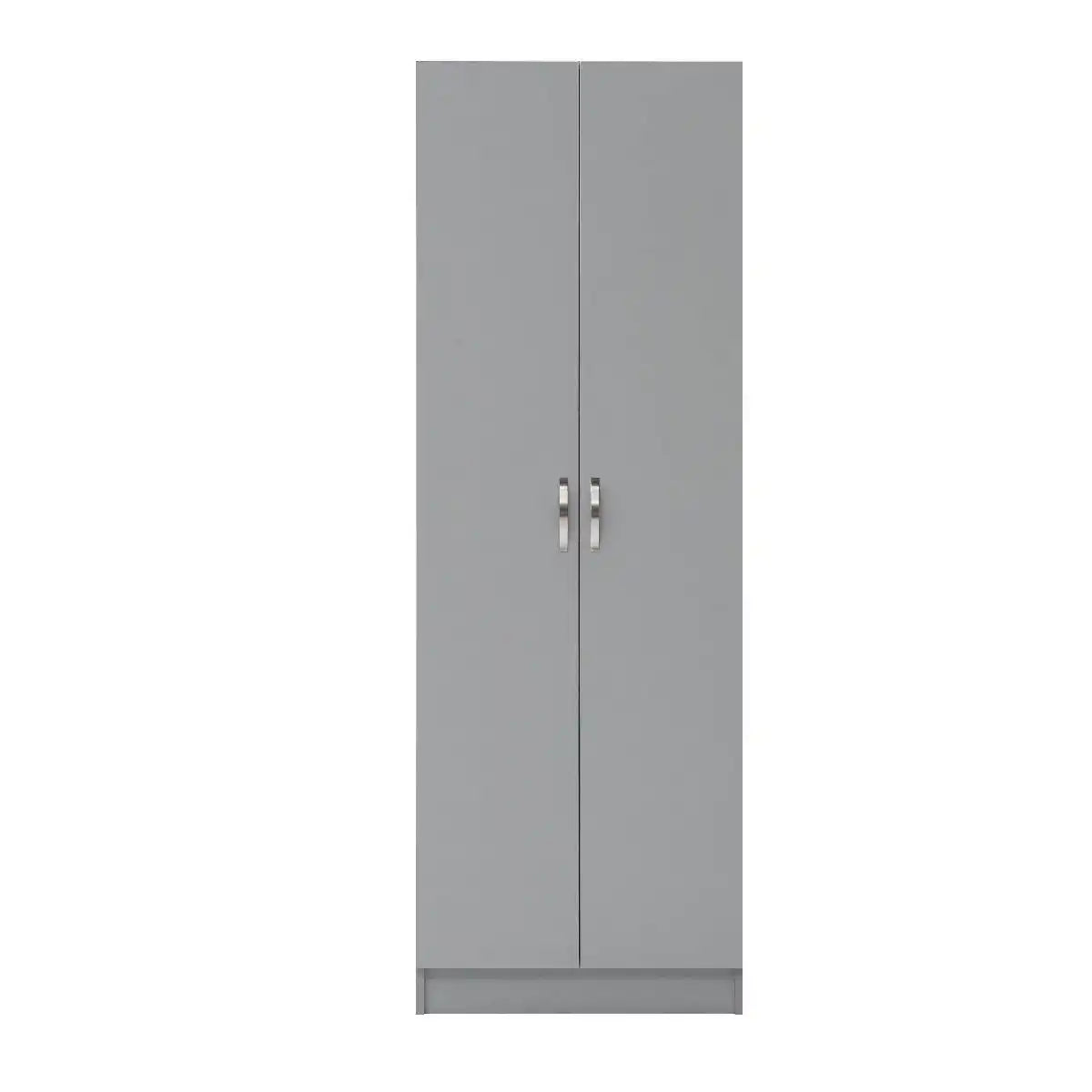 2 DOOR WARDROBE IN GREY Essentials - Price Crash Furniture