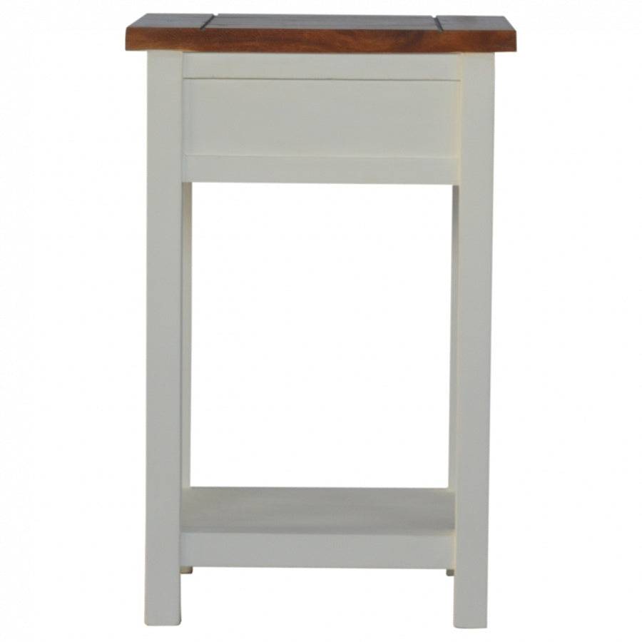 2 Toned Bedside Table With 1 Drawer & 1 Shelf - Price Crash Furniture