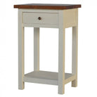 2 Toned Bedside Table With 1 Drawer & 1 Shelf - Price Crash Furniture