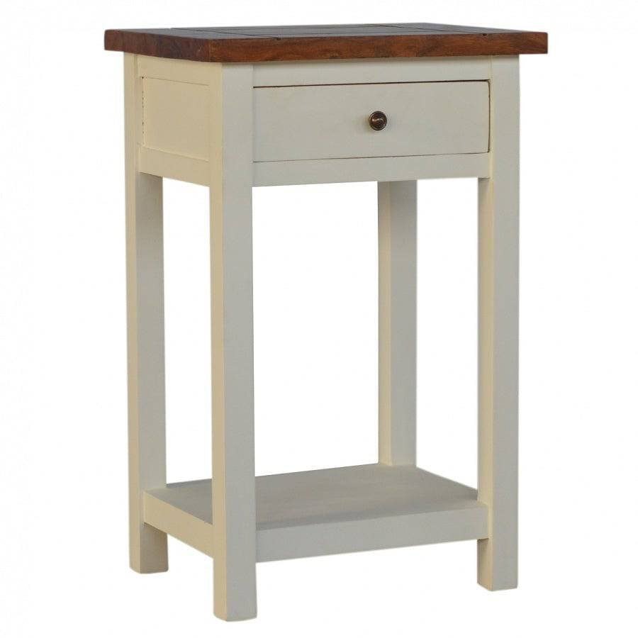 2 Toned Bedside Table With 1 Drawer & 1 Shelf - Price Crash Furniture