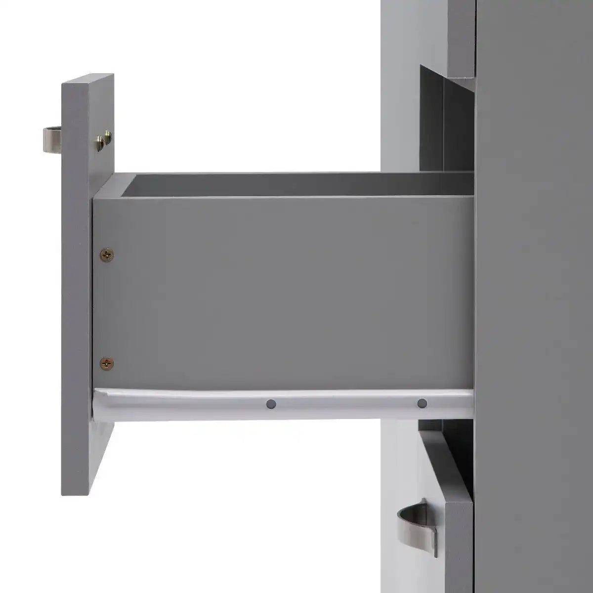 ESSENTIALS 3 DOOR DOUBLE WARDROBE IN GREY - Price Crash Furniture