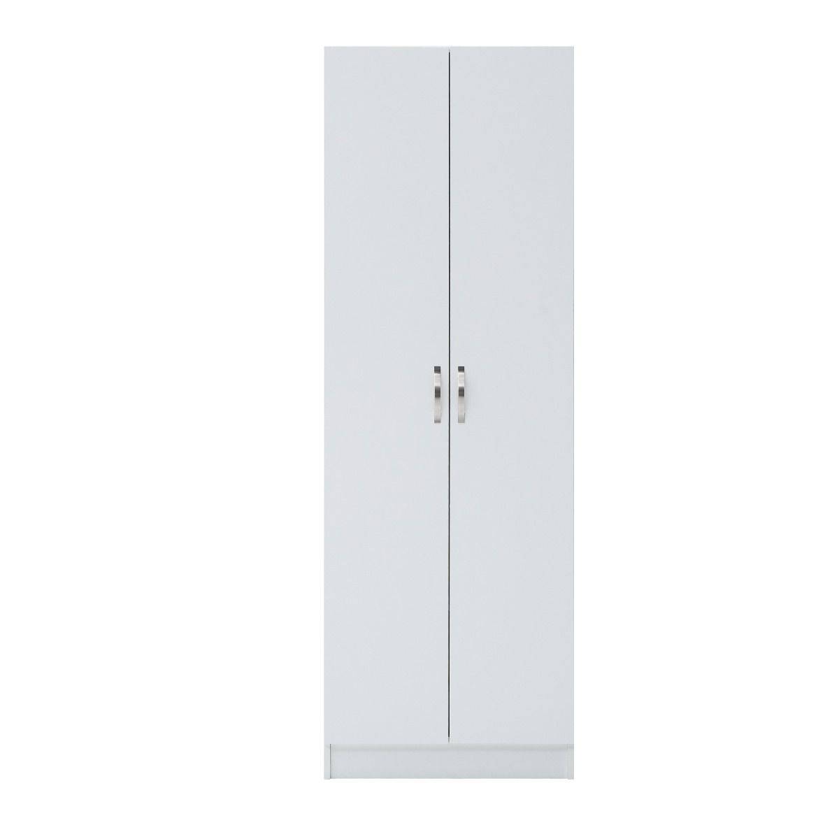 3 DOOR DOUBLE WARDROBE WHITE Essentials - Price Crash Furniture