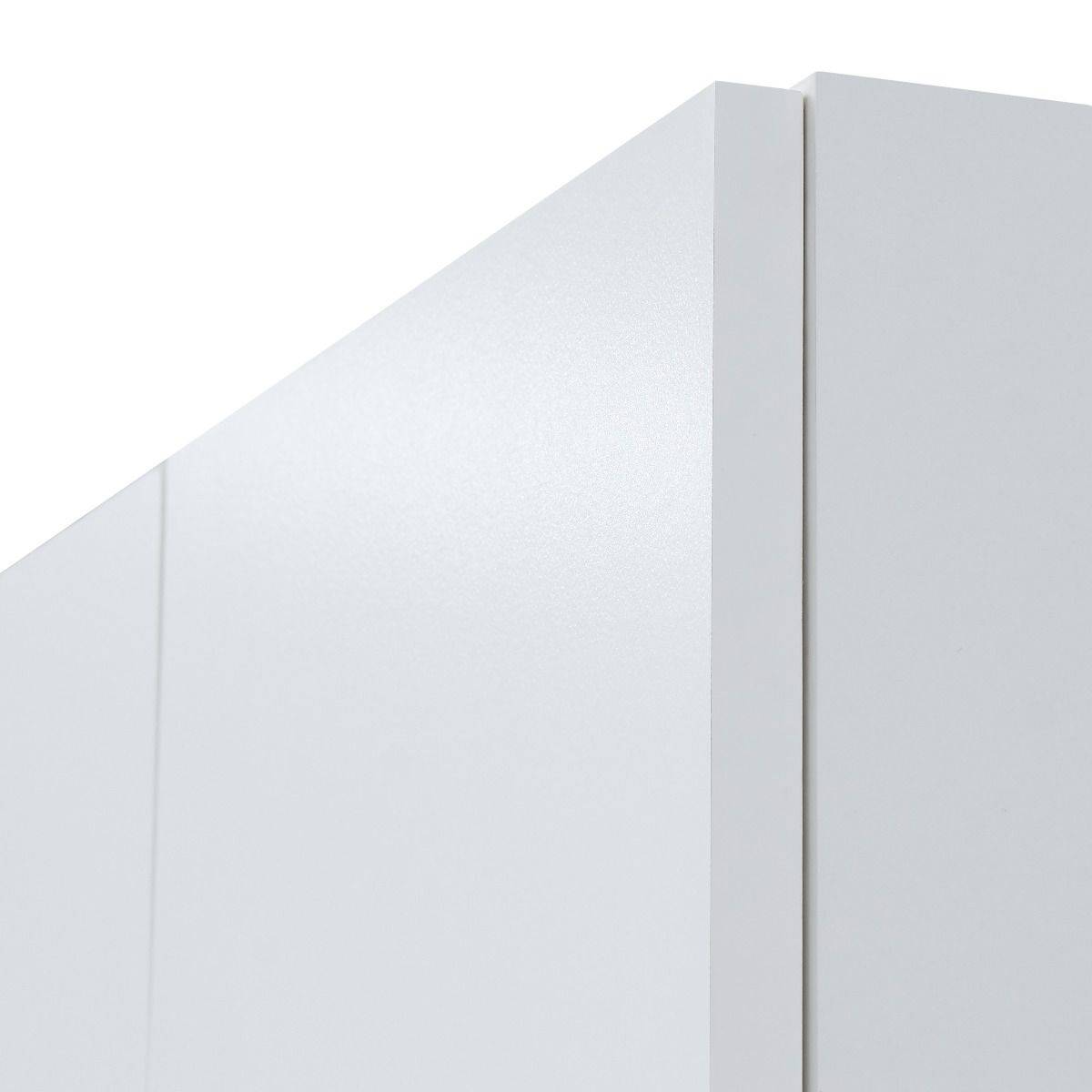 3 DOOR DOUBLE WARDROBE WHITE Essentials - Price Crash Furniture