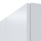 3 DOOR DOUBLE WARDROBE WHITE Essentials - Price Crash Furniture