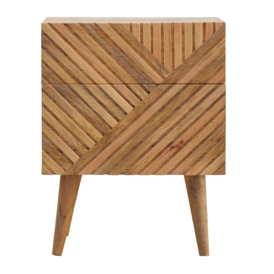 Lille 2 Drawer Bedside - Price Crash Furniture