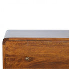 3 Drawer Curved Chestnut Chest - Price Crash Furniture