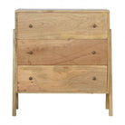 3 Drawer V-shaped Nordic Style Chest - Price Crash Furniture