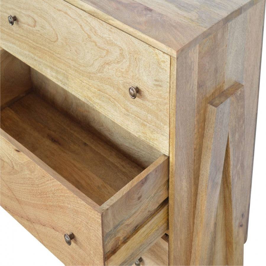 3 Drawer V-shaped Nordic Style Chest - Price Crash Furniture