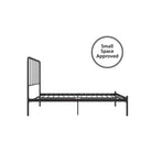 Aaron Black Metal UK King Size Bed (USA Queen Size) by Dorel - Price Crash Furniture