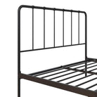 Aaron Black Metal UK King Size Bed (USA Queen Size) by Dorel - Price Crash Furniture