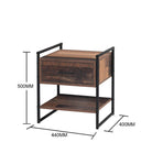 Abbey Bedside Table / Nightstand with 1 Drawer by TAD - Price Crash Furniture