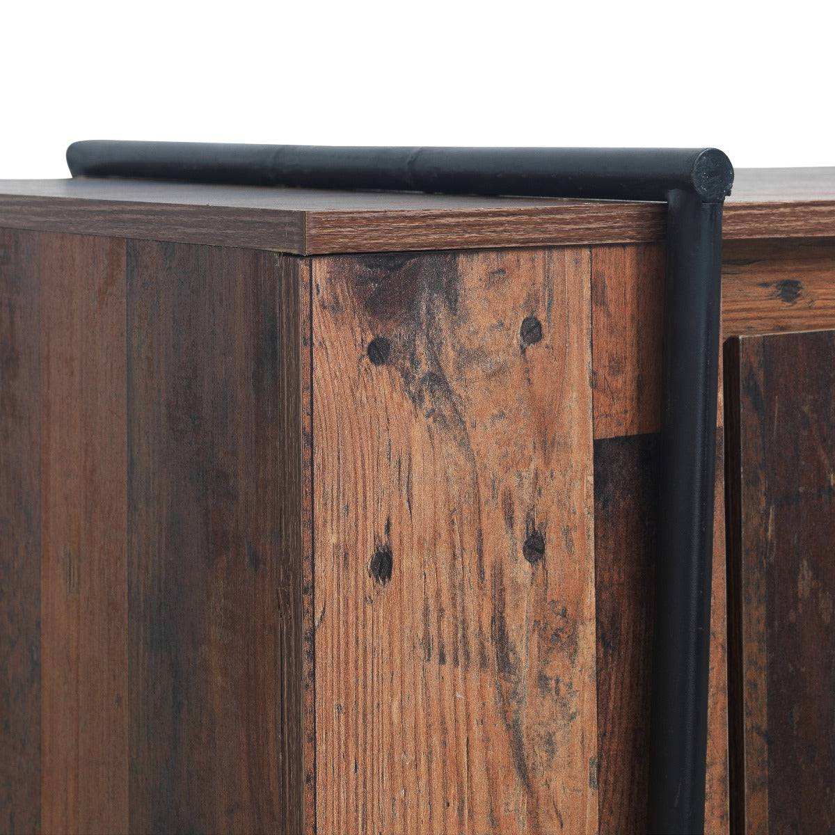 Abbey Tall 2 Door Wardrobe by TAD in Rustic Oak - Price Crash Furniture