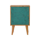 Acadia Teal Bedside Table Unit - Price Crash Furniture