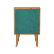 Acadia Teal Bedside Table Unit - Price Crash Furniture