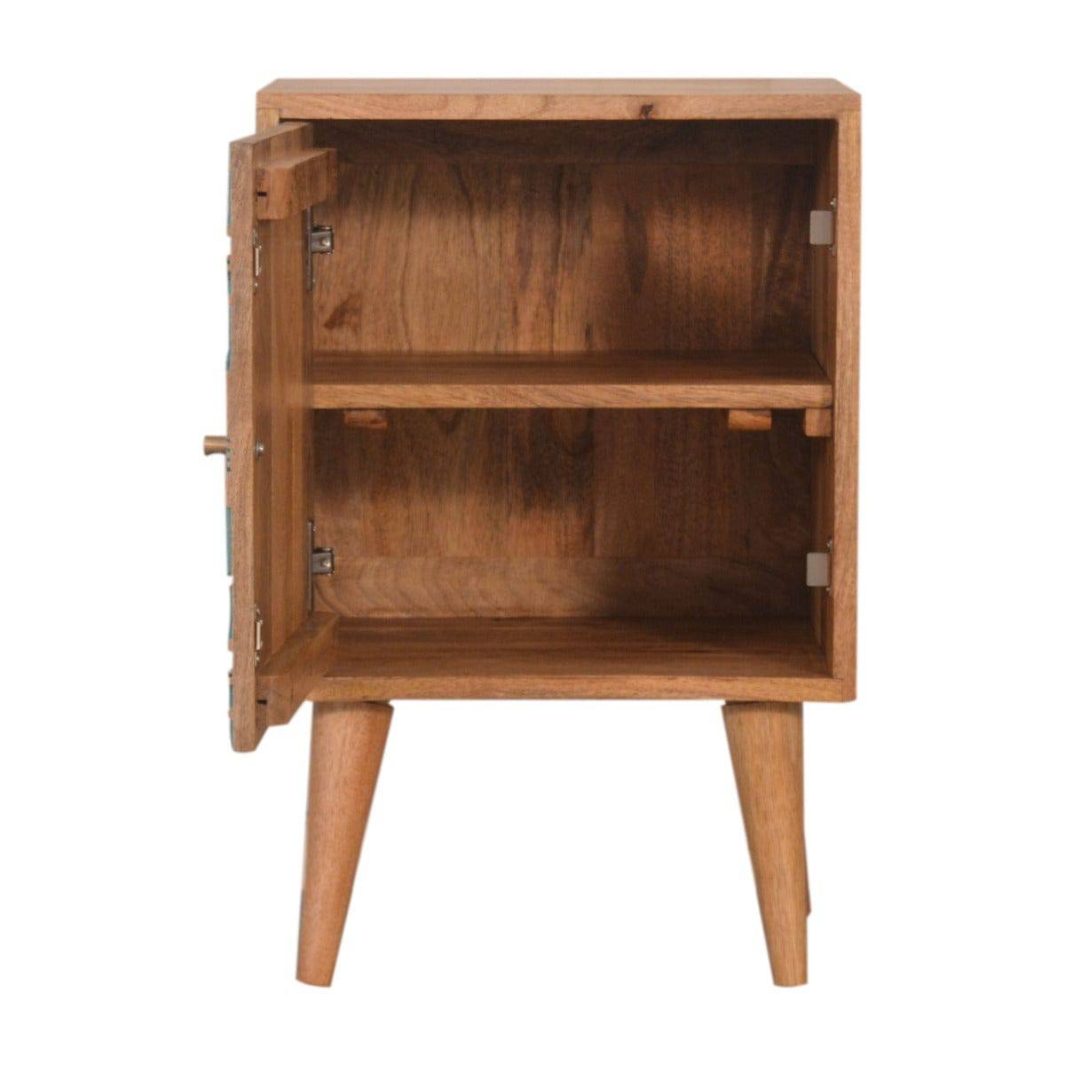 Acadia Teal Bedside Table Unit - Price Crash Furniture