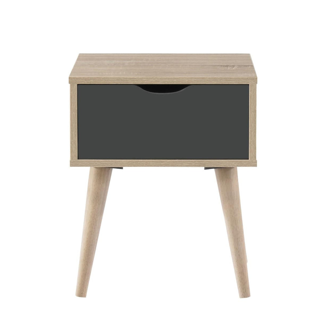 Alford Lamp Table in Sonoma Oak and Grey by TAD - Price Crash Furniture