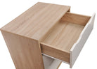 Alton 3 Drawer Chest of Drawers in Sonoma oak and White by TAD - Price Crash Furniture