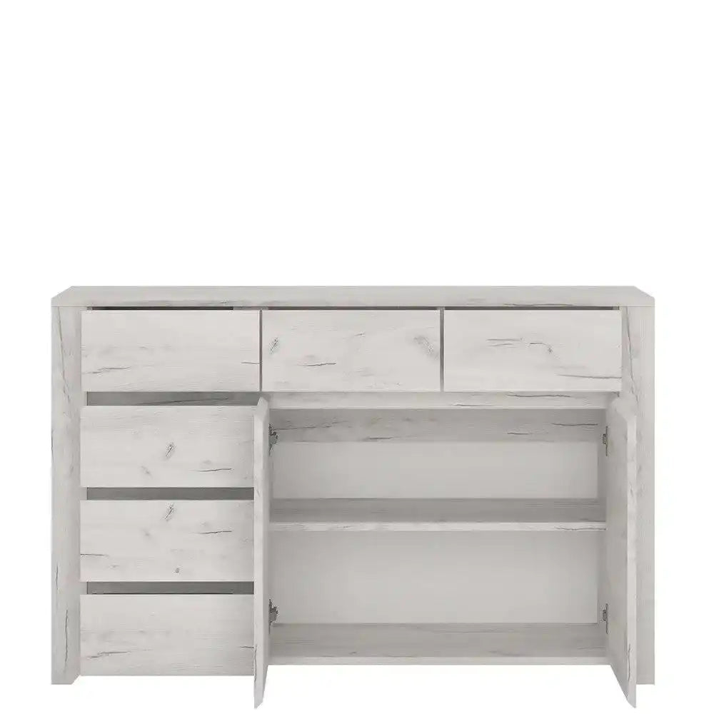 Angel 2 Door 3+3 Drawer Chest of Drawers / Sideboard - Price Crash Furniture