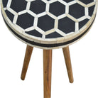 ArtHaus Collection Bone Inlay Tripod Stool - Price Crash Furniture