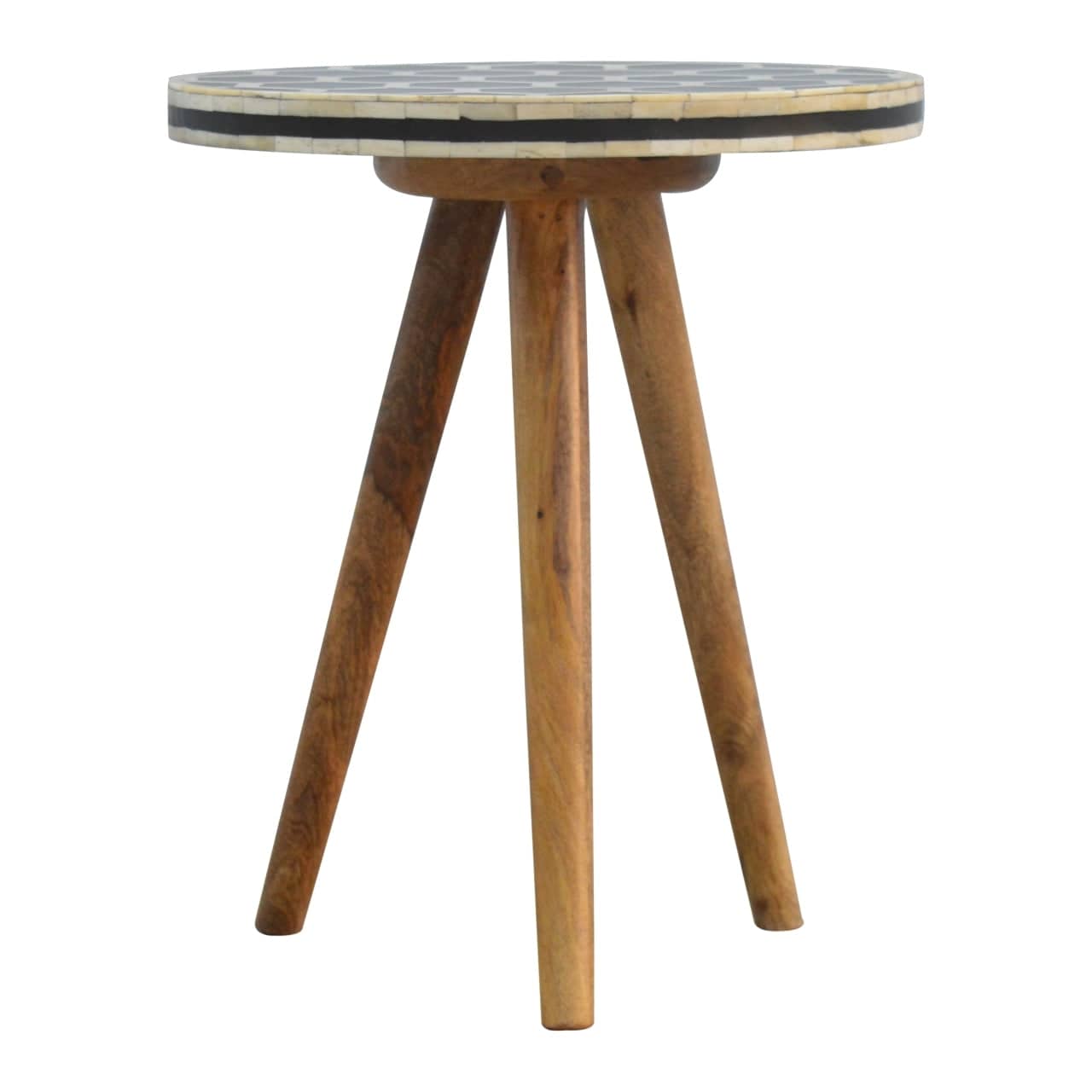 ArtHaus Collection Bone Inlay Tripod Stool - Price Crash Furniture