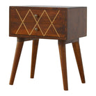 ArtHaus Collection Drawer Bedside Cabinet With Gold Wiring - Price Crash Furniture