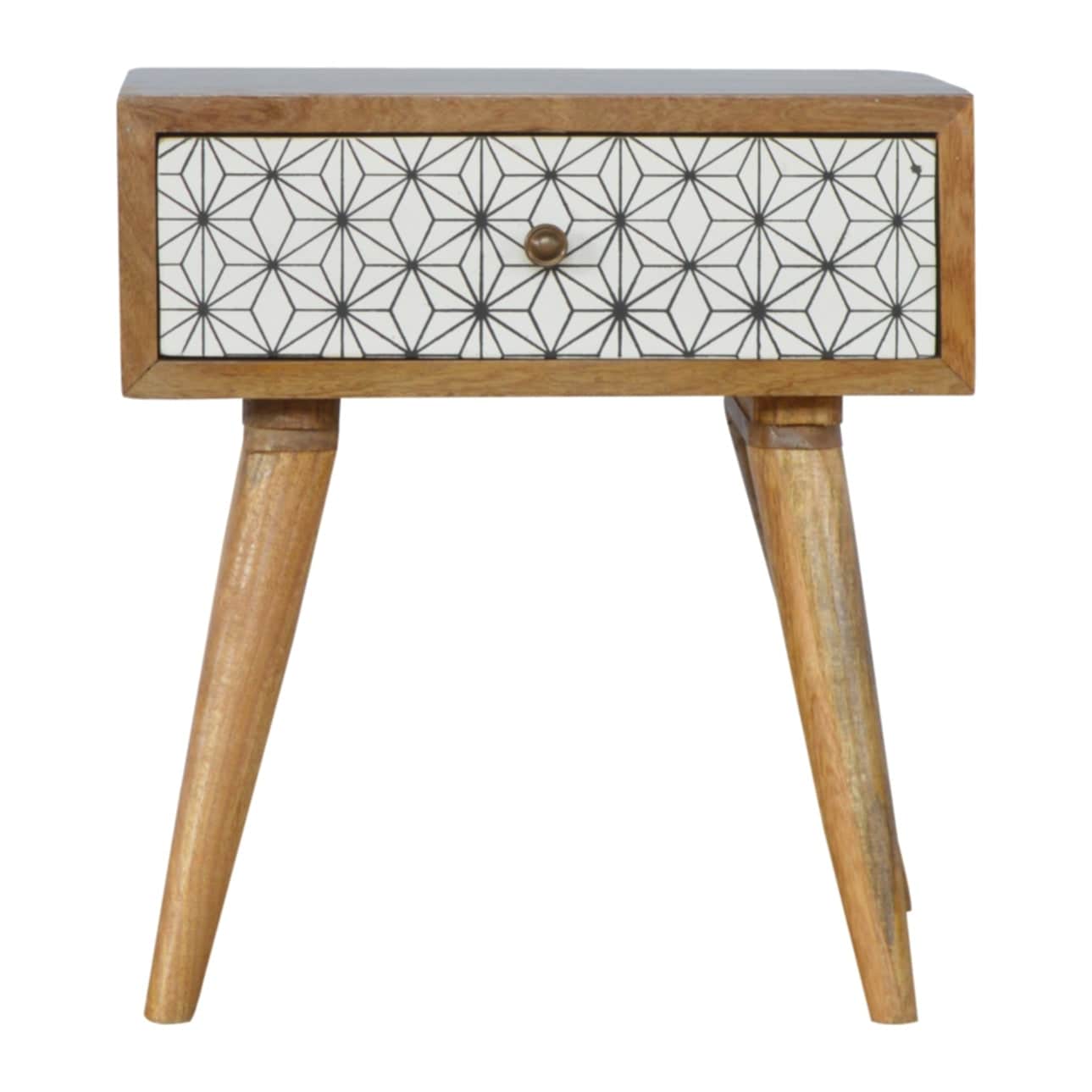 ArtHaus Collection Geometric Printed Bedside - Price Crash Furniture