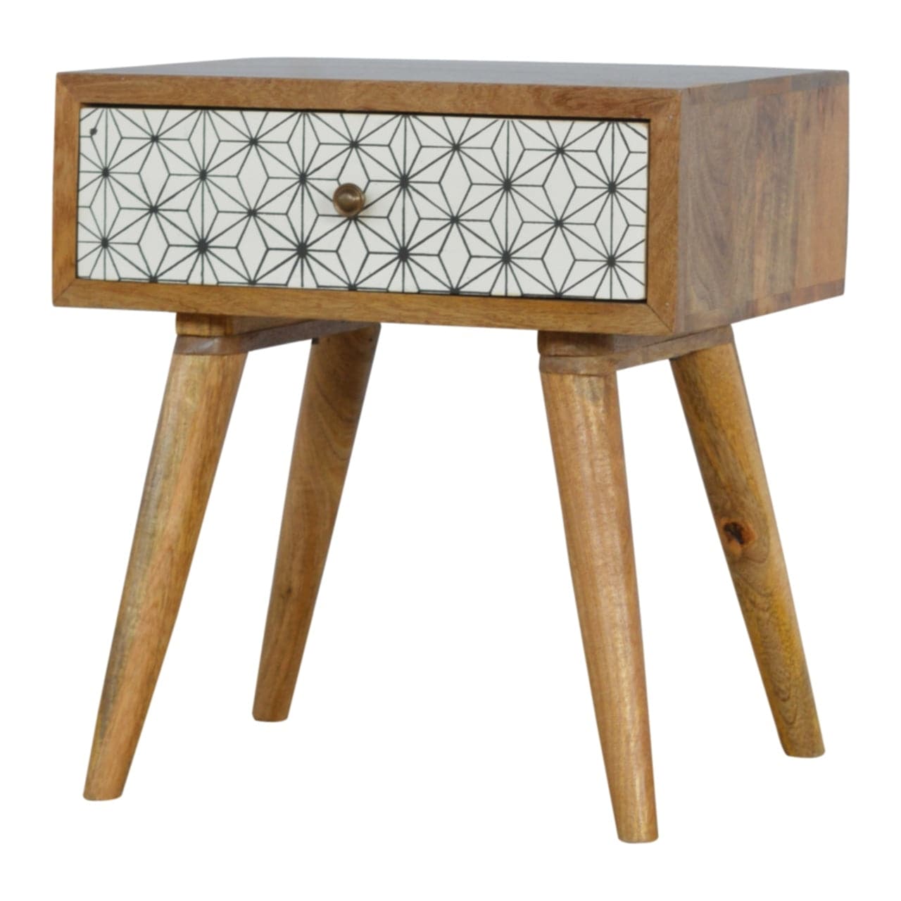 ArtHaus Collection Geometric Printed Bedside - Price Crash Furniture