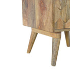 ArtHaus Collection Pineapple Carved Bedside Table - Price Crash Furniture