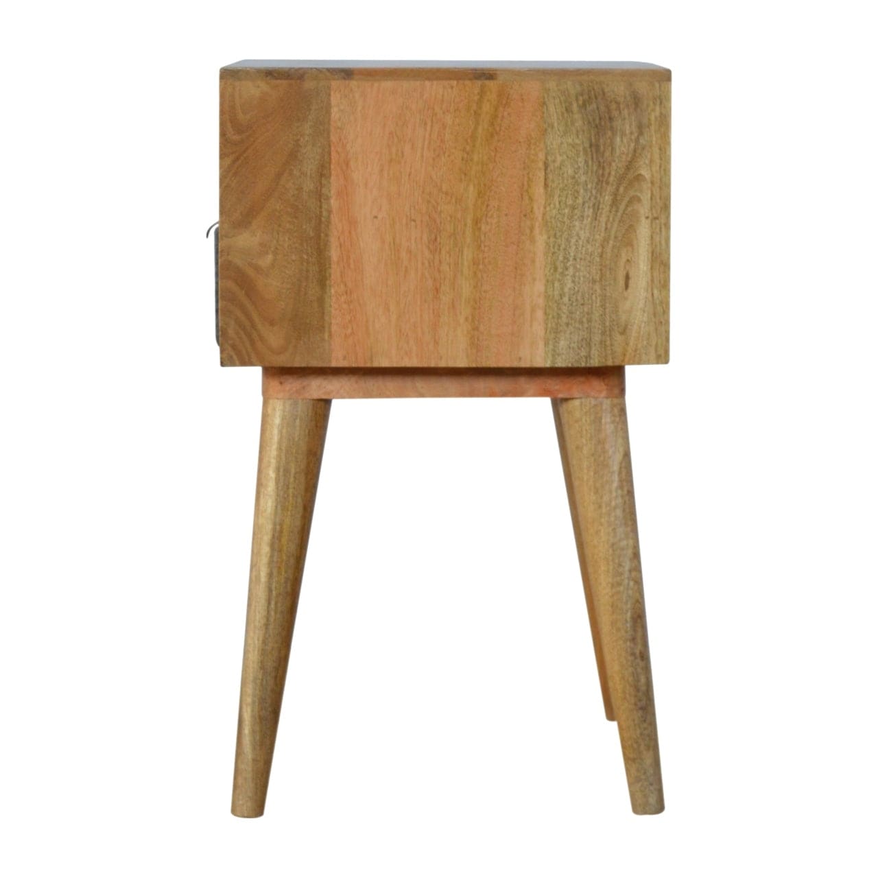 ArtHaus Collection Tweed Fabric Bedside Cabinet - Price Crash Furniture