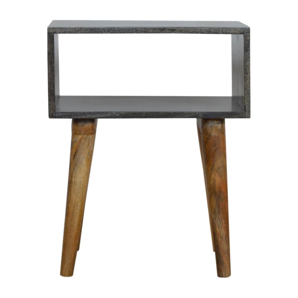 Ash Black Open Bedside - Price Crash Furniture