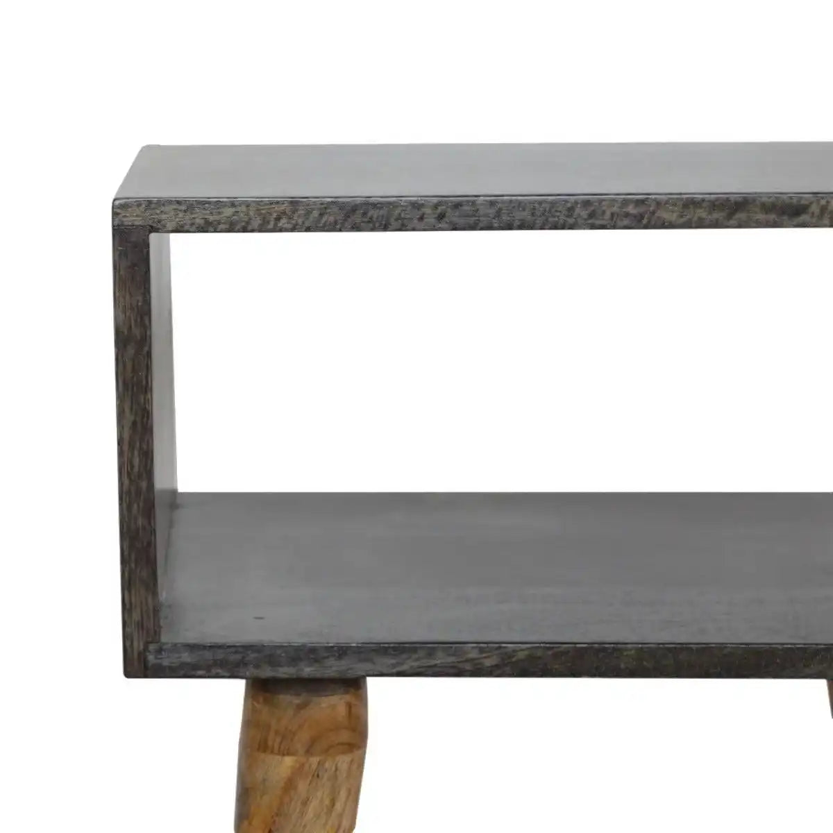 Ash Black Open Bedside - Price Crash Furniture