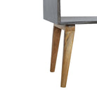 Ash Black Open Bedside - Price Crash Furniture