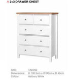 Astbury 5 Drawer Chest of Drawers by TAD - Price Crash Furniture