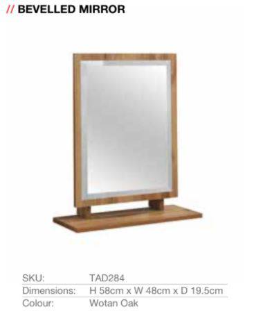 Astbury / Eaton Bevelled Vanity Mirror by TAD - Price Crash Furniture