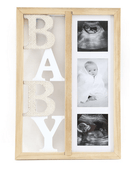 Baby Three Photograph Wooden Frame 43cm - Price Crash Furniture