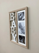 Baby Three Photograph Wooden Frame 43cm - Price Crash Furniture