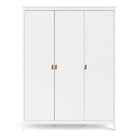 Barcelona Wardrobe with 3 Doors in White - Price Crash Furniture