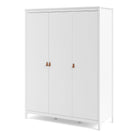 Barcelona Wardrobe with 3 Doors in White - Price Crash Furniture