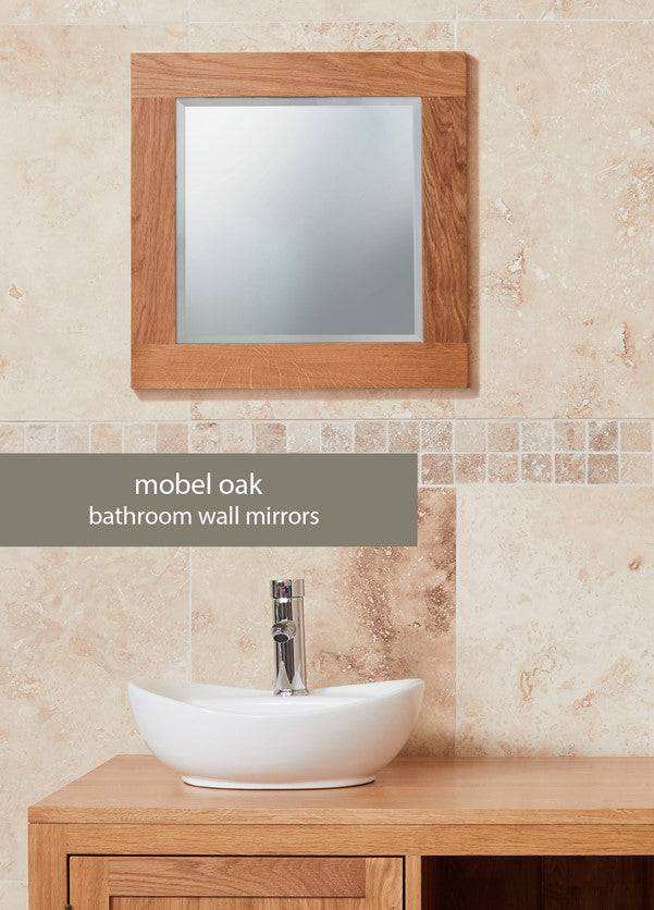 Baumhaus Bathroom Collection - Solid Oak Mirror (Small) - Price Crash Furniture
