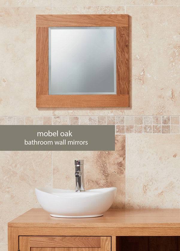 Baumhaus Bathroom Collection - Solid Oak Mirror (Small) - Price Crash Furniture