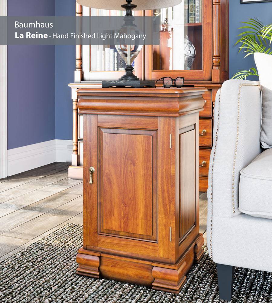 Baumhaus La Reine Lamp Table / Bedside Cabinet in solid mahogany - Price Crash Furniture