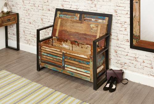 Baumhaus Urban Chic Storage Monks Bench - Price Crash Furniture