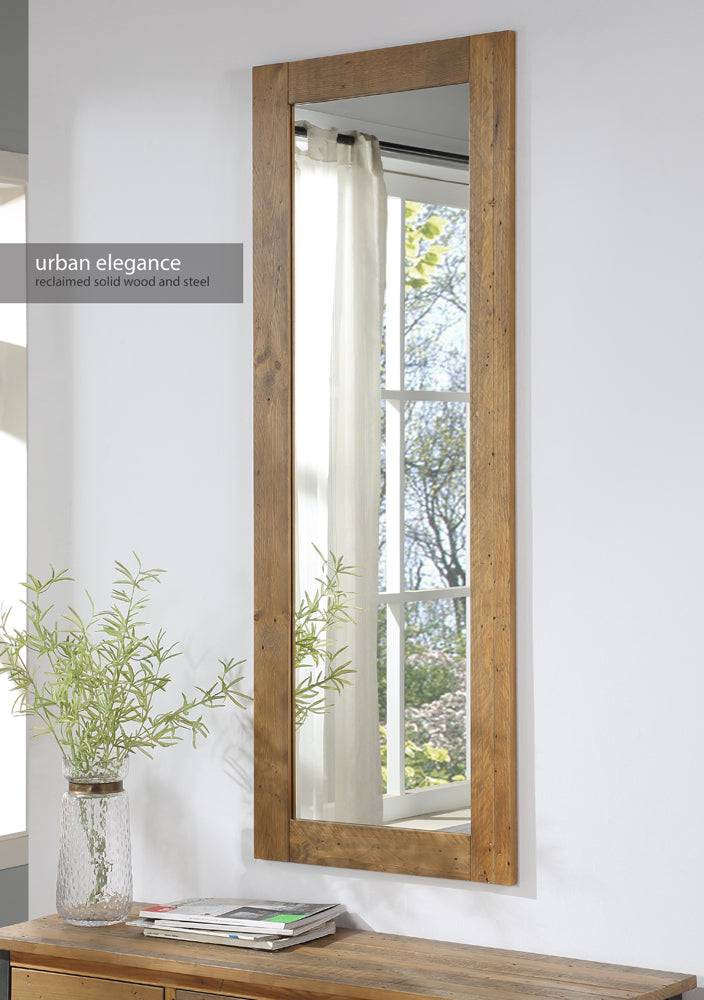 Baumhaus Urban Elegance - Reclaimed Extra Long Wall Mirror - Price Crash Furniture