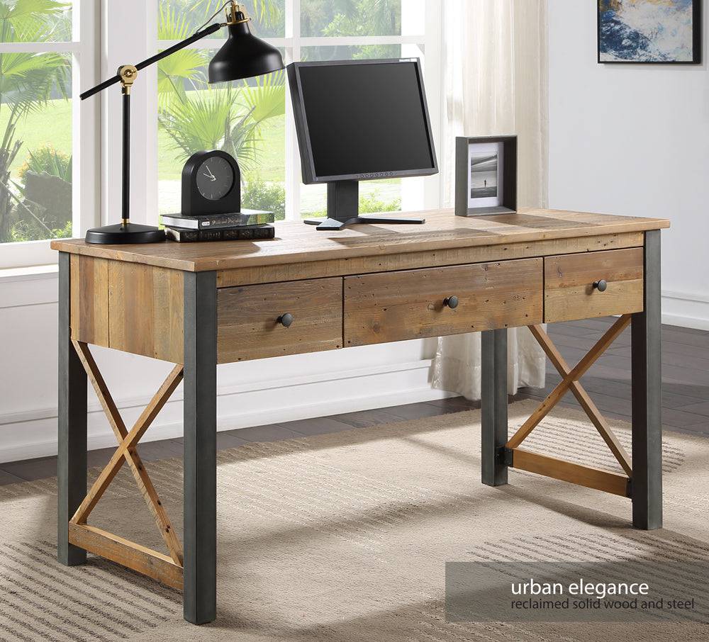 Baumhaus Urban Elegance - Reclaimed Home Office Desk / Dressing Table - Price Crash Furniture