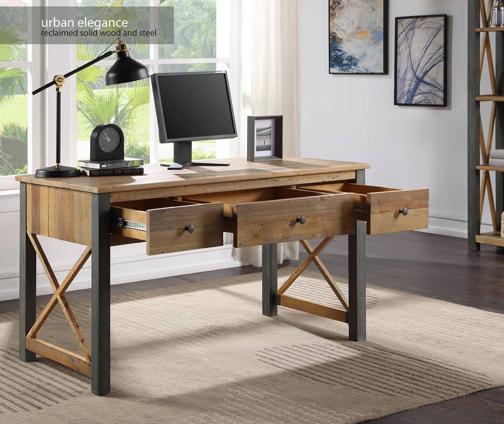 Baumhaus Urban Elegance - Reclaimed Home Office Desk / Dressing Table - Price Crash Furniture