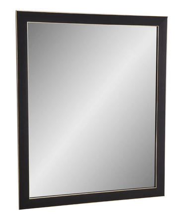 Black And Gold Edged Mirror - Price Crash Furniture